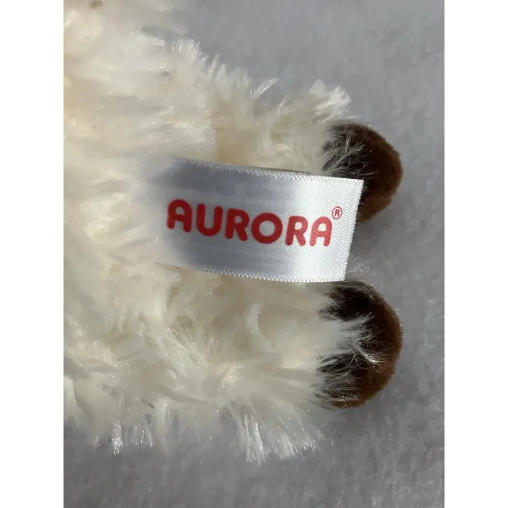 Aurora Stuffed Plush Animals Llamas Pink and Cream Lot of 2